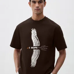 MaverIQ Men Graphic Printed Round Neck Cotton Oversized T-shirt-picture-24
