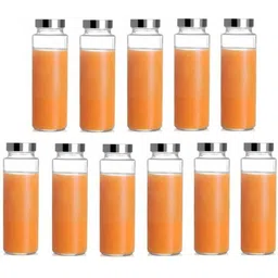 1ST TIME Set Of 11 Transparent Glass Freezer Safe Water Bottle-picture-37