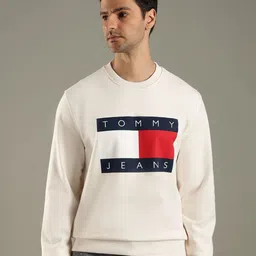 Tommy Hilfiger Men Brand Logo Printed Round Neck Sweatshirt-picture-14