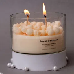 gabrunaari White & Cream-Coloured Jar Candle image 5