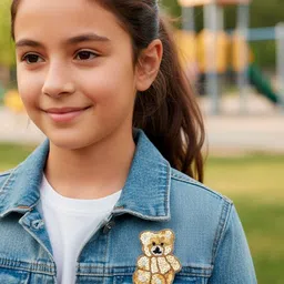 Abeo Gold-Toned Plated Non-Silver Brooch image 4