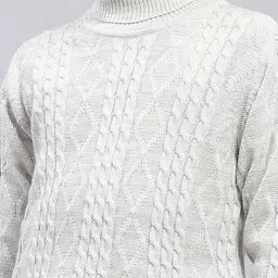 Monte Carlo Boys Cable Knit Turtle Neck Pullover Sweaters image 5