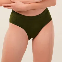 Moda Rapido Women Pack Of 2 Cotton Mid-Rise Seamless Hipster Briefs image 4