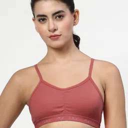 LILY Women Pack Of 4 Full Coverage Non Padded Workout Bra image 2