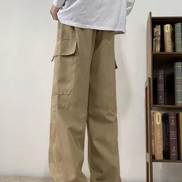 SZN Men Smart Easy Wash Cargos Trousers image 4