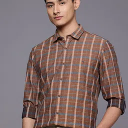 Louis Philippe Jeans Pure Cotton Checked Casual Shirt-picture-10