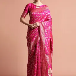 SHADOW & SAINING Woven Design Zari Banarasi Saree-picture-22