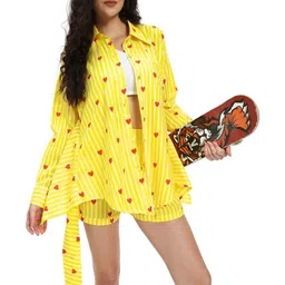 GLSGM Printed Pure Cotton Shirt & Shorts Co-Ord Set-picture-40