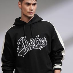 HIGHLANDER Men Marvel Spider Man Oversized Drop Shoulder Front Open Hoodie Sweatshirt-picture-16