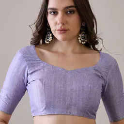 Mitera Floral Silk Blend Bagru Saree image 5