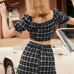 StyleCast x Revolte Printed Top & Skirt Co-Ords Set image 4