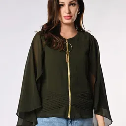 Iti Flared Sleeve Georgette Top-picture-26