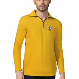 Blisstone Men Brand Logo Captain America Polo Collar T-shirt-picture-23