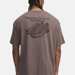 UNDER ARMOUR Typography Printed Drop-Shoulder Sleeves Oversized Training T-shirt image 2