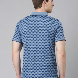 Classic Polo Men Printed Polo Collar Pockets Slim Fit T-shirt image 5