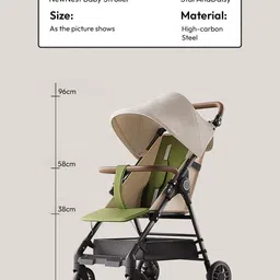 StarAndDaisy Kids Stroller With 5 Point Safety Harness & Reversible Handlebar image 4