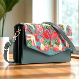 Exotic Embroidered Sling Bag With Shoulder Strap-picture-21