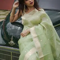 Rujave Woven Design Zari Silk Cotton Kanjeevaram Saree image 5