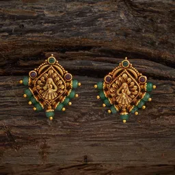 Kushal's Fashion Jewellery Geometric Studs Earrings image 1