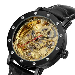 FORSINING Men Skeleton Dial Analogue Watch FSG8159M3B1 image 5
