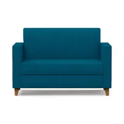 Chumbak Modern Loveseat - Mediterranian Blue Two Seater Couch image 3