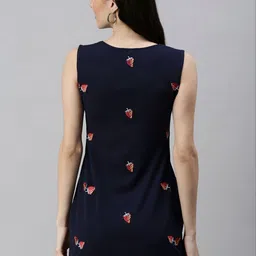 SHOWOFFFF Embroidered Scuba Sheath Mini Dress image 3