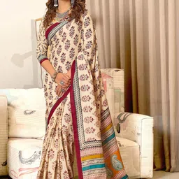 KALINI Floral Designer Block Print Saree-picture-34