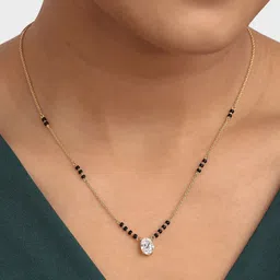 Crash.Club By CKC 18 KT Gold-Plated Diamond Studded Necklace-image-69