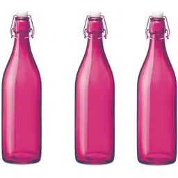 1ST TIME 6 Transparent Glass Solid Water Bottle image 4