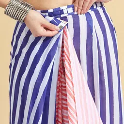 RACHNA Striped Ikat Saree image 2