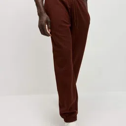 Marks & Spencer Men Solid Relaxed Fit Mid-Rise Cotton Joggers-picture-17