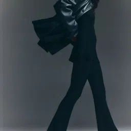 H&M Flared Rib-Knit Trousers-picture-32