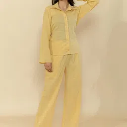 SUKITI Spread Collar Long Sleeves Shirt & Trouser image 3