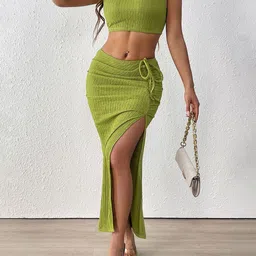 StyleCast x Revolte Round Neck Top With Skirt image 3