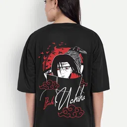 BENNY BROOKS Graphic Printed Drop-Shoulder Sleeves Cotton Oversized T-shirt image 3