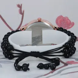 VIRAKTI Women Brass Dial & Wrap Around Straps Analogue Watch M-01-BLACK image 3