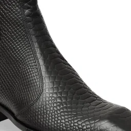 AYDINOVA Men Snake Textured Regular Boots image 2