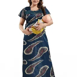 Gutthi Women Blue Nightdress image 1