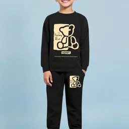 YK X Trampoline Unisex Kids Graphic Printed Round Neck T-shirt & Joggers-picture-22