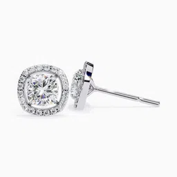 VALANOVA Hallmarked 18K White Gold Diamond Earrings-3.0 gm image 2