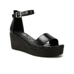 London Rag Women Leather Wedge Heels Sandals with Buckles-picture-19