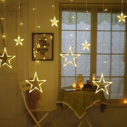 SPARK WORLD Yellow Star Shape String Lights-picture-18