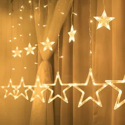 ENORMITY Golden Yellow Star Shaped  LED String Lights image 1