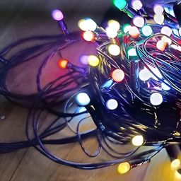 ENORMITY Blue & Green Rice Shape String Lights-picture-20