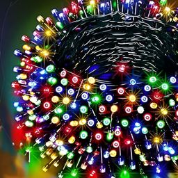ENORMITY Blue & Green Rice Shape String Lights-picture-22