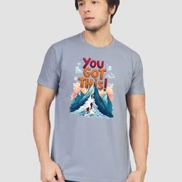 Greylongg Men Graphic Printed Round Neck T-shirt-picture-37