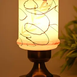 1ST TIME White Glass Cylinder Table Lamps-picture-41