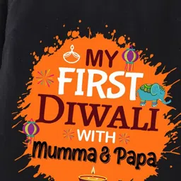 BLUSHES Infants Diwali Printed Pure Cotton Romper image 5
