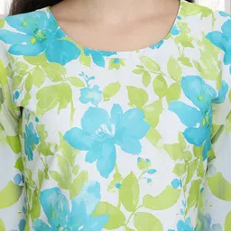 HERE&NOW Selection Of 2 Ethnic Motifs Printed Round Neck Straight Kurta image 4
