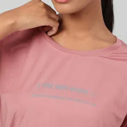 MKH Women Typography Printed Dri-FIT T-shirt image 2